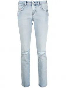 Узкие джинсы с заниженной талией Diesel, синий