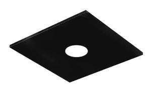Потолочный светильник Lumicom River Square 1X, глянцевый черный