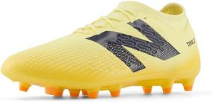 Футбольные бутсы New Balance Kids' Tekela Magique FG V4, Parchment/Clementine/Hot Mango