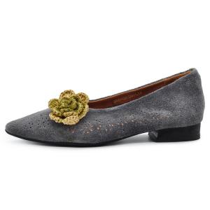 Повседневные однобортные туфли женские ARTMU, Gray 2688-139