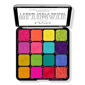 Палитра теней Ultimate Color Shadow Palette I Know That's Bright NYX Professional Makeup