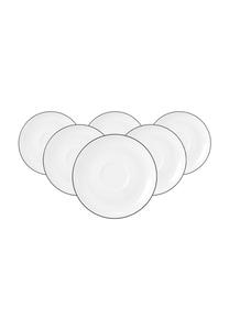 Тарелки десертные Seltmann Weiden Lido Black Line, 14,5 см 6 штук, белый