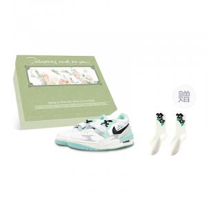 Баскетбольные кроссовки Legacy 312 Vintage женские с низким верхом, белый/зеленый/серый Jordan