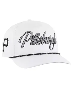 Женская белая регулируемая кепка Pittsburgh Pirates Overhand Speckle Hitch Rope '47 Brand