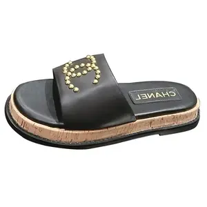 CHANEL Резиновые сандалии Women's Black