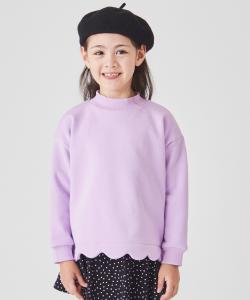 Толстовка на флисовой подкладке с фестончатым краем Ever Closet, цвет Lavender