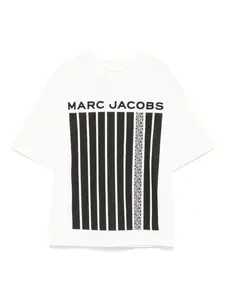 Футболка с вышитым логотипом Marc Jacobs Kids, белый