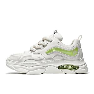 MOERBAI Мужские низкие массивные кроссовки бело-зеленые, цвет White Green