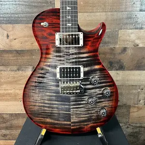 PRS Mark Tremonti Signature, Charcoal Cherry Wrap Burst, Тонкая шея с рисунком, Набор с никелевым покрытием по индивидуальному заказу, Улучшенный кейс PRS Paisley, 324