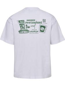 Футболка "Loose T-Shirt S/S Bees Stadium" белого цвета Hummel