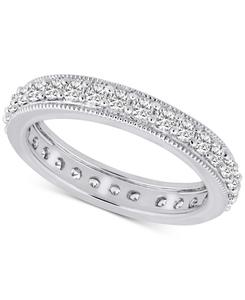 Кольцо-дорожка с бриллиантами по краю (7/8 карата) из 14-каратного золота Macy's, White Gold