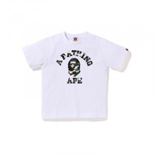 Футболка FW25 для детей 3-7 лет A BATHING APE, белый
