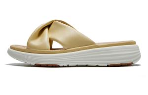 Шлепанцы женские светло-желтый Minnetonka