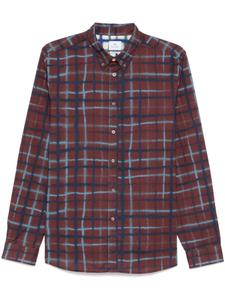 Рубашка в клетку PS Paul Smith, коричневый