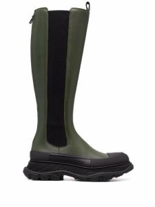 Alexander McQueen сапоги Tread Slick, зеленый
