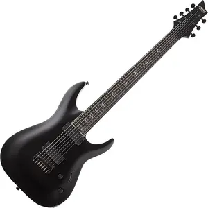 Совершенно новая электрогитара Schecter C-7 SLS Elite Evil Twin в атласно-черном цвете
