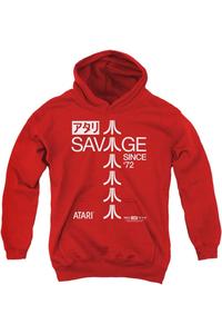 Atari Savage 72 худи для подростков Gildan, красный