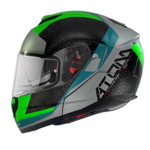 Модульный шлем MT Helmets Atom SV Adventure A6, зеленый