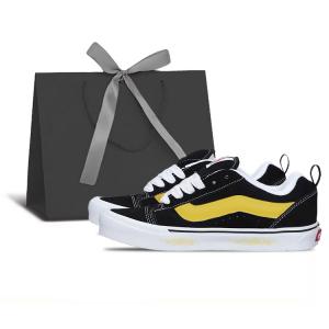 Knu Skool износостойкие и легкие низкие кроссовки для скейтбординга Unisex Vans, lemon