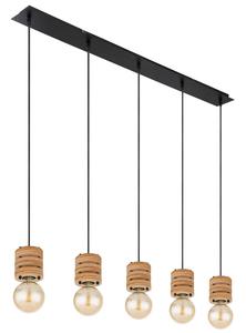 Настольная лампа Globo коричневый, черный, 116/10/120 см