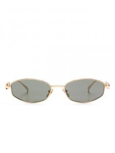 Солнцезащитные очки в геометричной оправе Gucci Eyewear, золотой