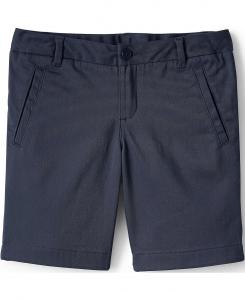 Школьная форма для девочек, эластичные шорты-бермуды-чинос Lands' End