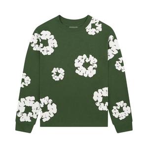 Футболка Denim Tears Long-Sleeve Wreath Tee Green, зеленый