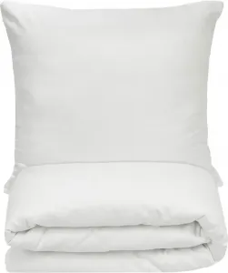 Постельное белье 80х80 см + 140х200 см, белое, 80% хлопок, рисунок: полоски 2 мм Zollner