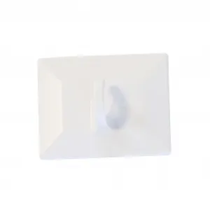 GARDINIA Крючки для штор "Крепкие крючки для декора/бамбуковые рулонные шторы белые", (2 шт.), для бамбуковых и римских штор, белый