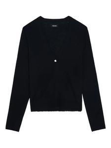 Кардиган Manylla на пуговицах с V-образным вырезом Zadig&Voltaire, черный