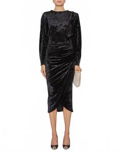 Isabel Marant Платье Хэдли с длинными рукавами, черное