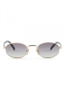 Солнцезащитные очки в овальной оправе Prada Eyewear, золотой