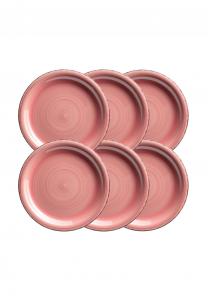 Набор столовых керамических тарелок MäSer Lumaca, 27 см, коралловый