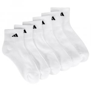 Набор из 6 мужских спортивных носков до щиколотки Adidas, белый