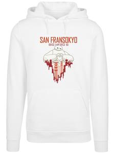 Толстовка F4NT4STIC Big Hero 6 Baymax San Fransokyo Heart, White