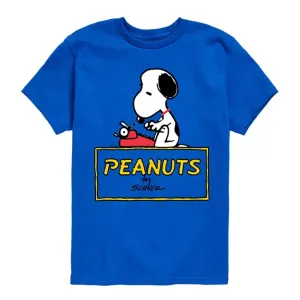 Футболка с принтом «Peathnuts Snoopy» для мальчиков 8-20 лет Licensed Character, синий