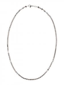 Faina Женское колье с пайетками в виде дисков, серебро