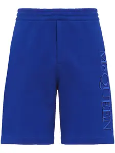 Спортивные шорты с вышитым логотипом Alexander Mcqueen, синий