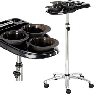 Стальная помощница парикмахера для салона Т0152, тележка, стол на колесах для окрашивания Calissimo