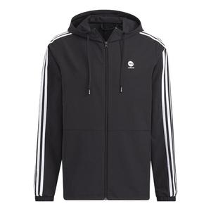 Куртка adidas neo Stripe Hooded Jacket Black, мультиколор