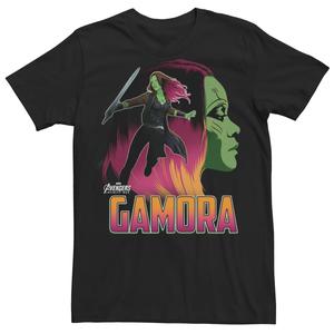 Мужская футболка с рисунком Marvel Avengers Infinity War Gamora Silhouette Licensed Character
