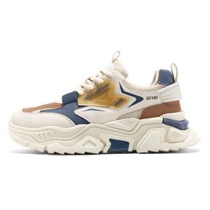 Износостойкие, дышащие, легкие, амортизирующие, низкие кроссовки для детей и подростков Kung Fu partners, бежевый/синий