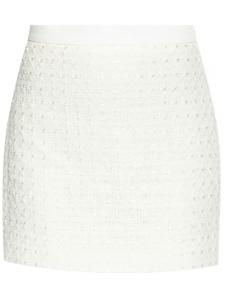 Casablanca мини-юбка из хлопка с высокой талией, белый