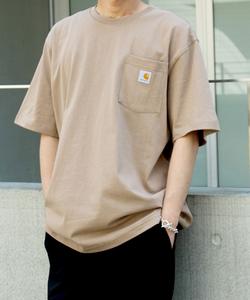 Футболка Carhartt Workwear с коротким рукавом, свободного кроя, с карманом, с логотипом, K87