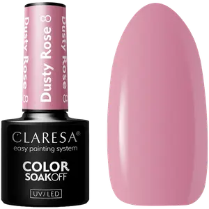 Гибридный лак для ногтей 8 Claresa Dusty Rose, 5 гр