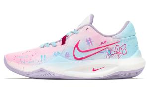 Точность 6 устойчивые к истиранию низкие баскетбольные кроссовки для мужчин Nike, розовый