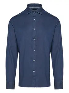 Рубашка на пуговицах Canali, синий
