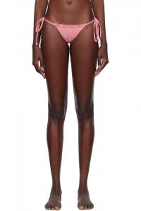 Божественное откровенное стринги-бикини Frankies Bikinis, цвет ladybug gingham