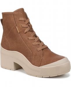 Женские ботинки на шнуровке и платформе Time Off Up Dr Scholl's, Honey Brown Faux Leather