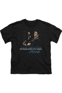 Футболка с коротким рукавом Jailhouse Rock для детей Elvis Presley Gildan, черный